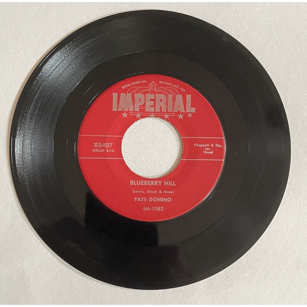 Fats Domino - Blueberry Hill / Honey Chill 45 RPM Vinyl - Imperial 5407